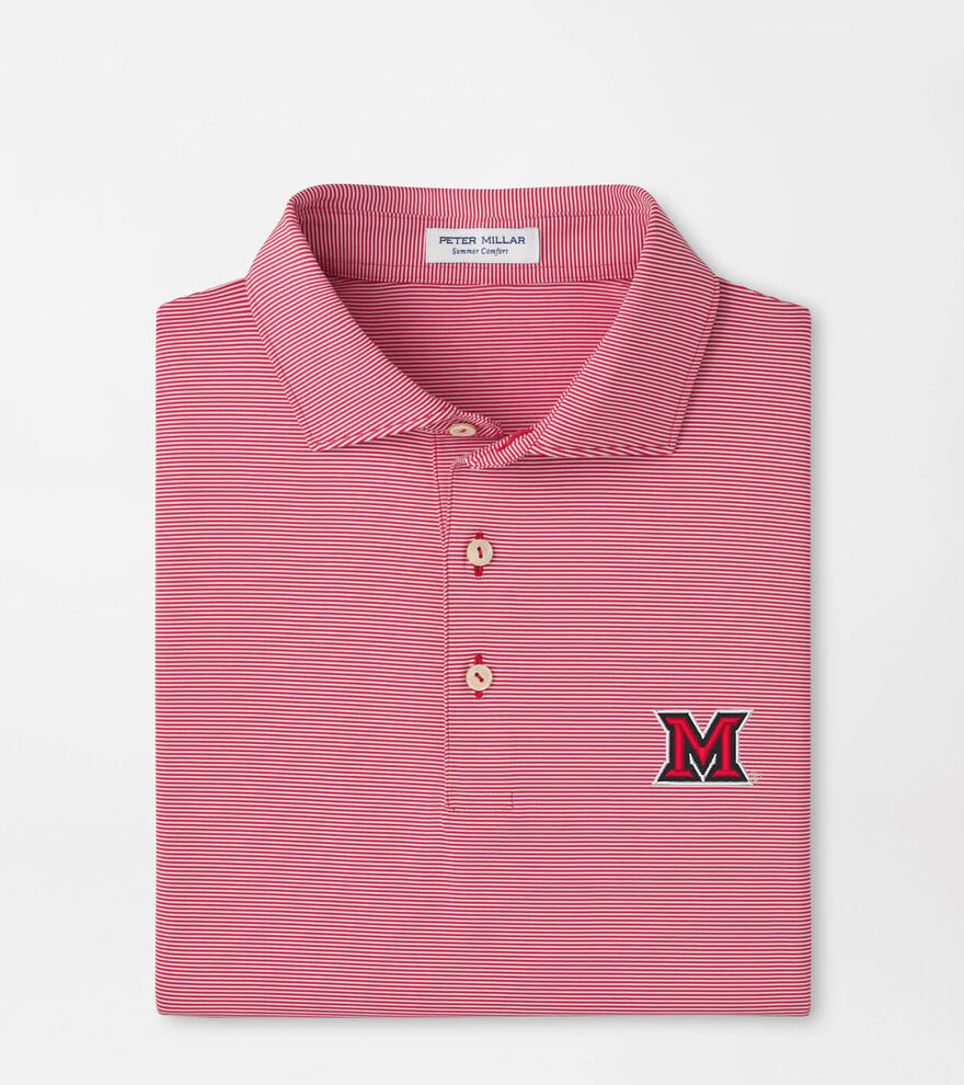 Miami of Ohio Jubilee Stripe Performance Polo