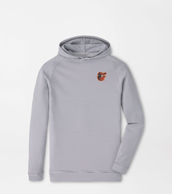 Baltimore Orioles Pine Youth Sugar Stripe Performance Hoodie