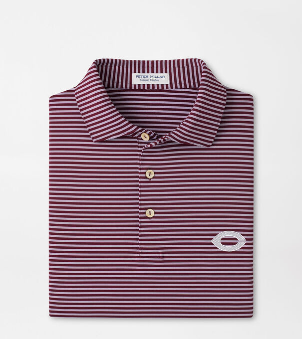 University of Chicago Tiebreaker Performance Jersey Stripe Polo