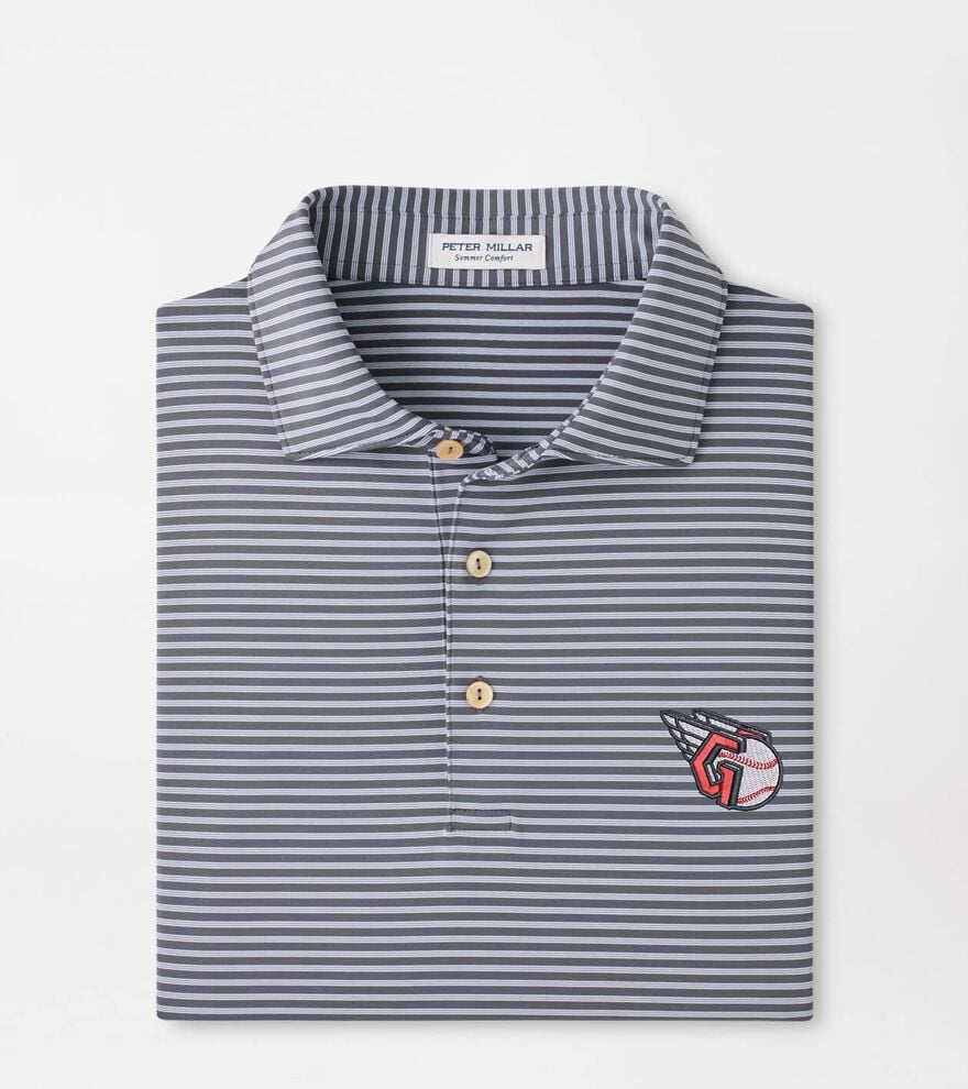 Cleveland Guardians Tiebreaker Performance Jersey Stripe Polo
