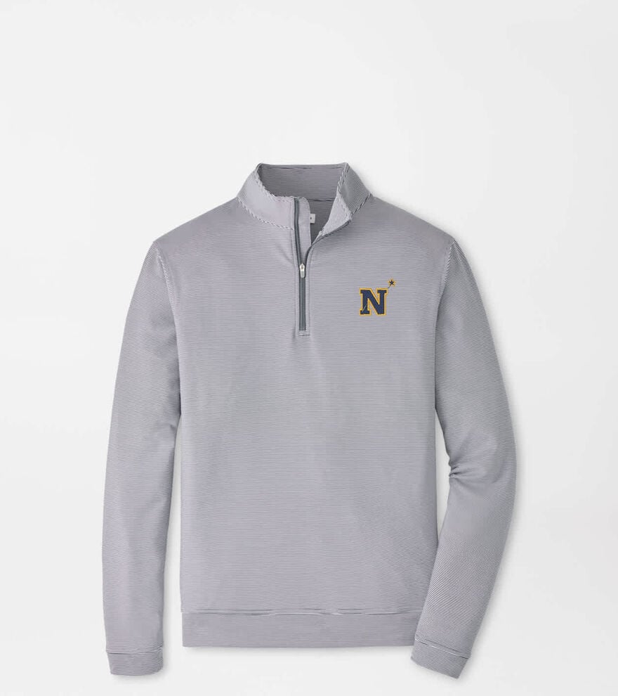 Naval Academy Perth Sugar Stripe Performance Quarter-Zip