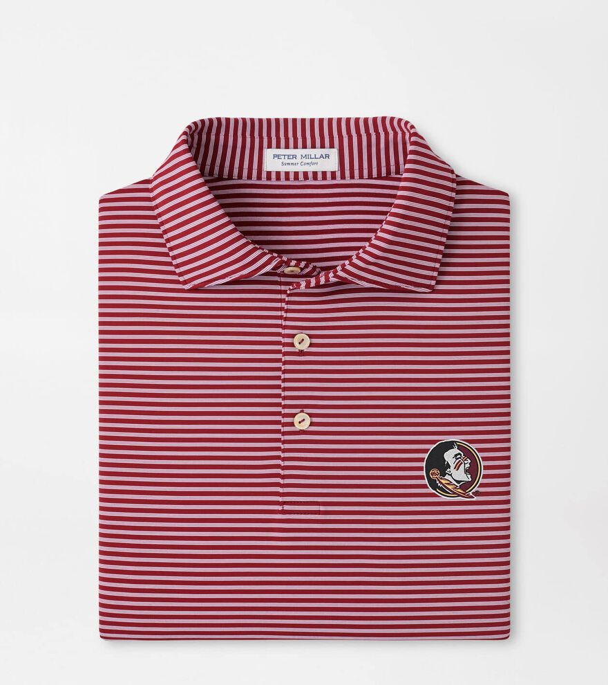 Florida State Seminole Tiebreaker Performance Jersey Stripe Polo