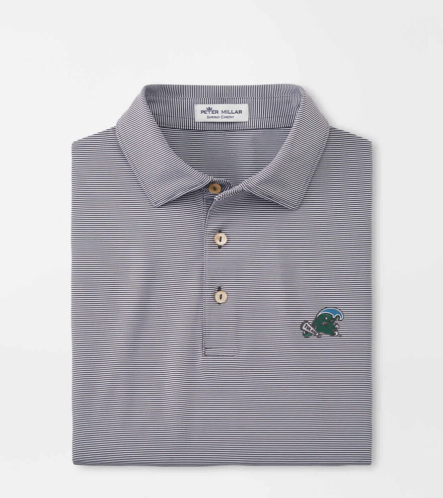 Tulane Green Wave Jubilee Stripe Performance Polo