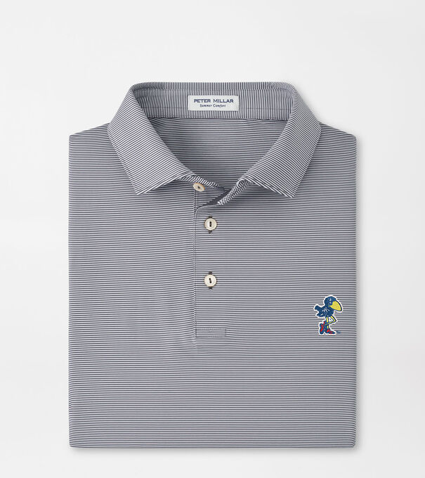 Kansas Vault Jubilee Stripe Performance Polo