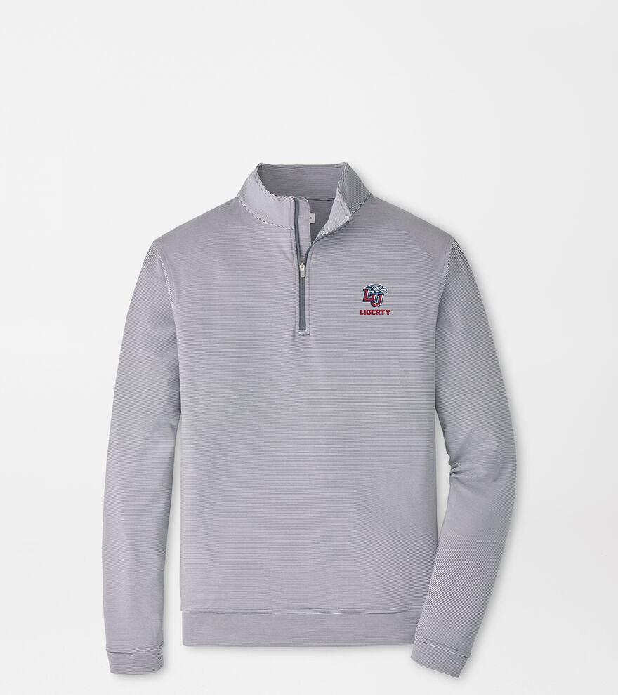 Liberty University Perth Sugar Stripe Performance Quarter-Zip image number 1
