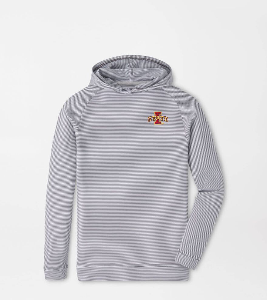 Iowa State Pine Youth Sugar Stripe Performance Hoodie