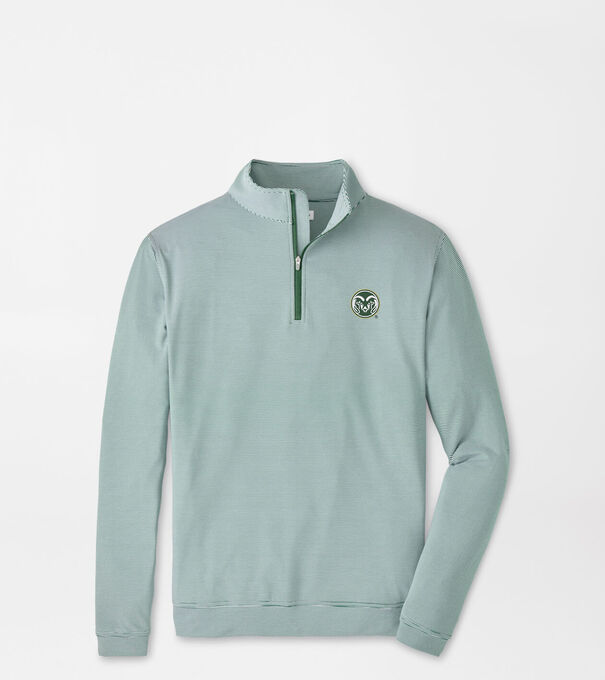 Colorado State Perth Sugar Stripe Performance Quarter-Zip