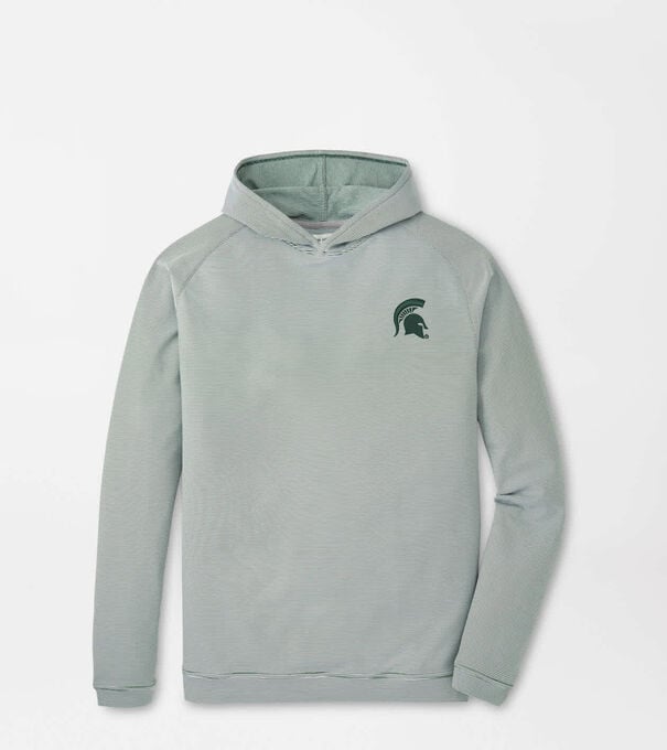 Michigan State Spartans Pine Sugar Stripe Performance Hoodie