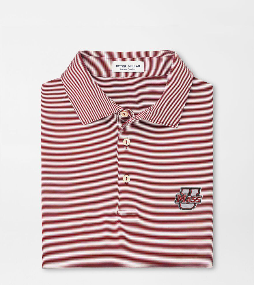 UMass Jubilee Stripe Performance Polo image number 1