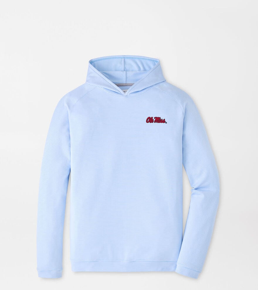 Ole Miss Pine Sugar Stripe Performance Hoodie image number 1