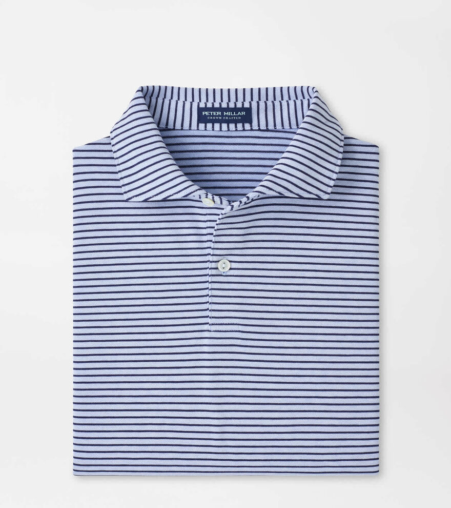 Albatross Stripe Cotton-Blend Piqu&eacute; Polo image number 1