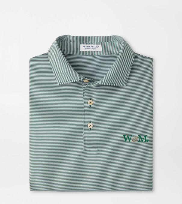 William & Mary Jubilee Stripe Performance Polo