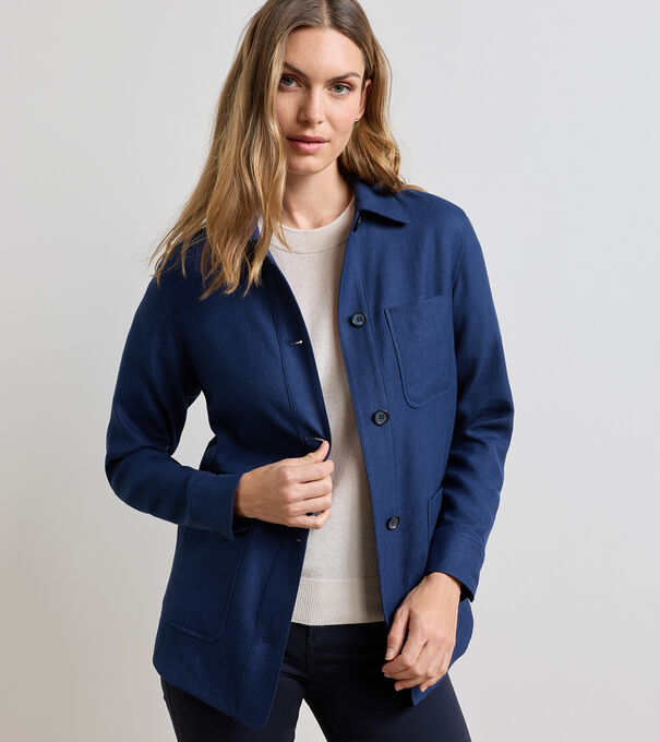 Annemaire Linen-Blend Chore Coat