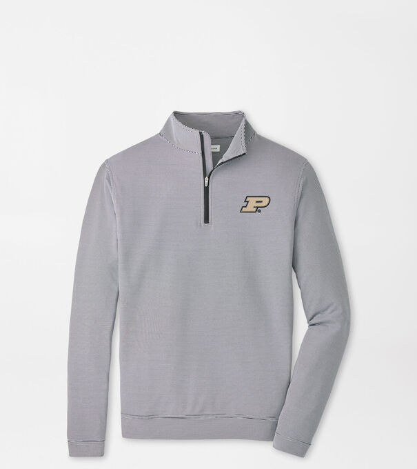 Purdue Perth Sugar Stripe Performance Quarter-Zip