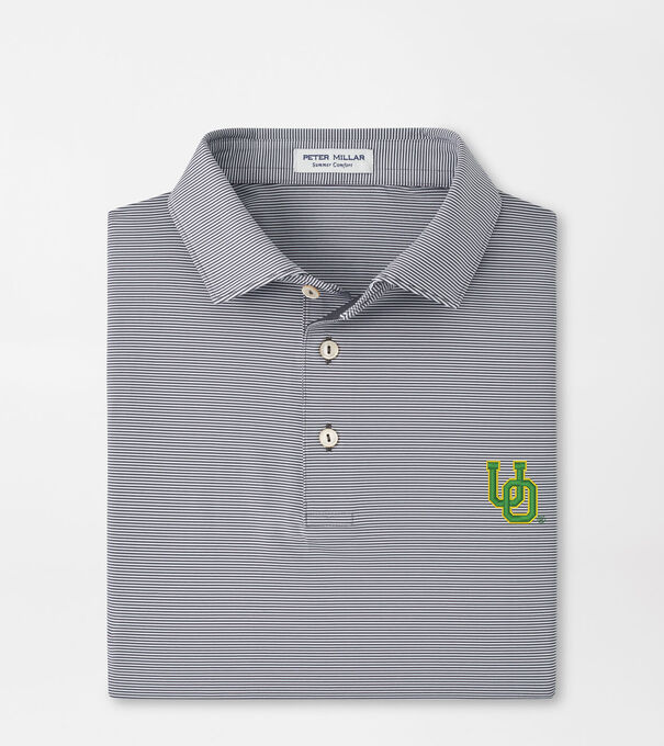 Oregon Vault Jubilee Stripe Performance Polo