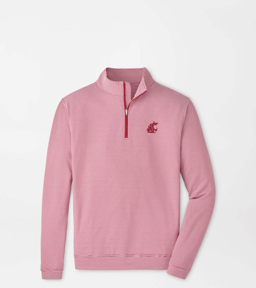 Washington State Perth Sugar Stripe Performance Quarter-Zip
