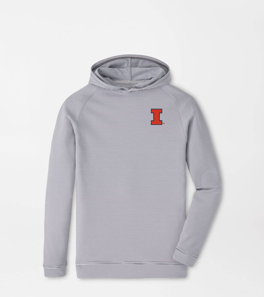 Illinois Pine Youth Sugar Stripe Performance Hoodie