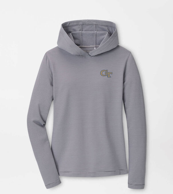 Georgia Tech Women's Pine Sugar Stripe Performance Hoodie