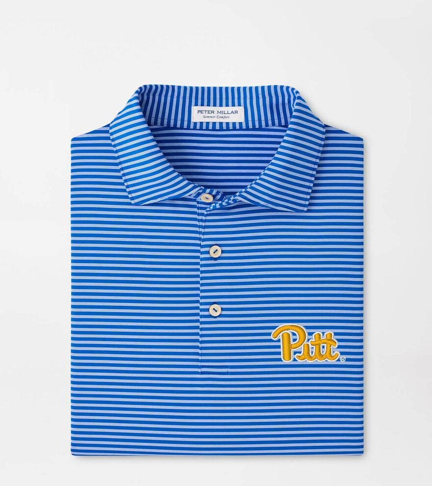 Pittsburgh Tiebreaker Performance Jersey Stripe Polo