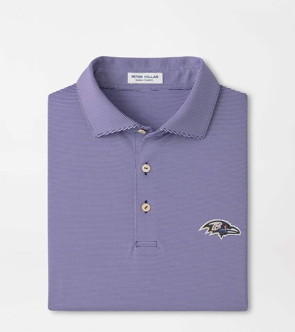 Baltimore Ravens Jubilee Stripe Performance Polo