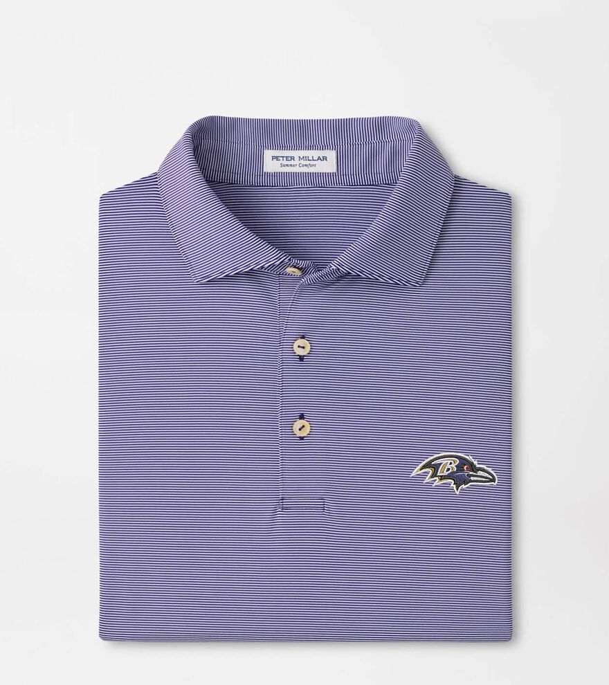 Baltimore Ravens Jubilee Stripe Performance Polo image number 1
