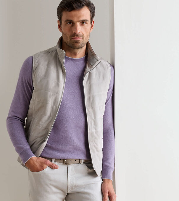 Featherweight Suede Vest - Alternate Image 1