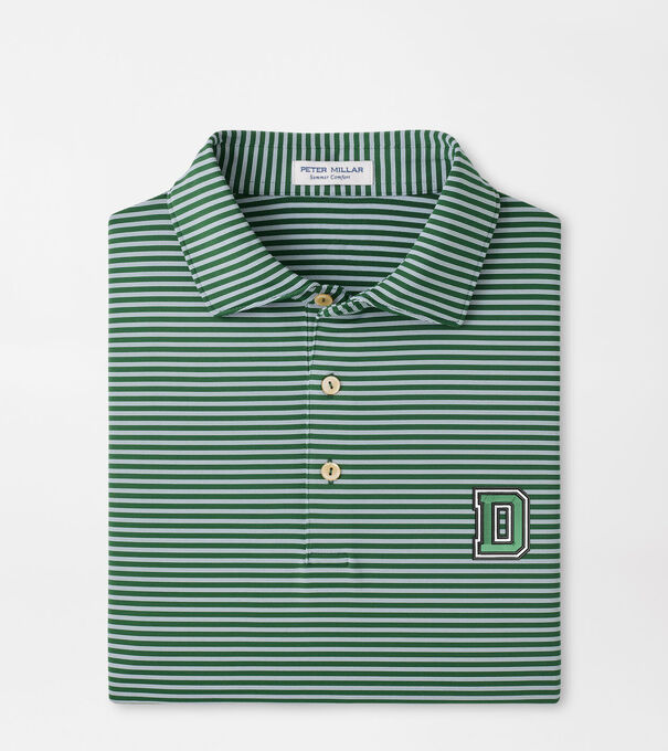 Dartmouth Tiebreaker Performance Jersey Stripe Polo