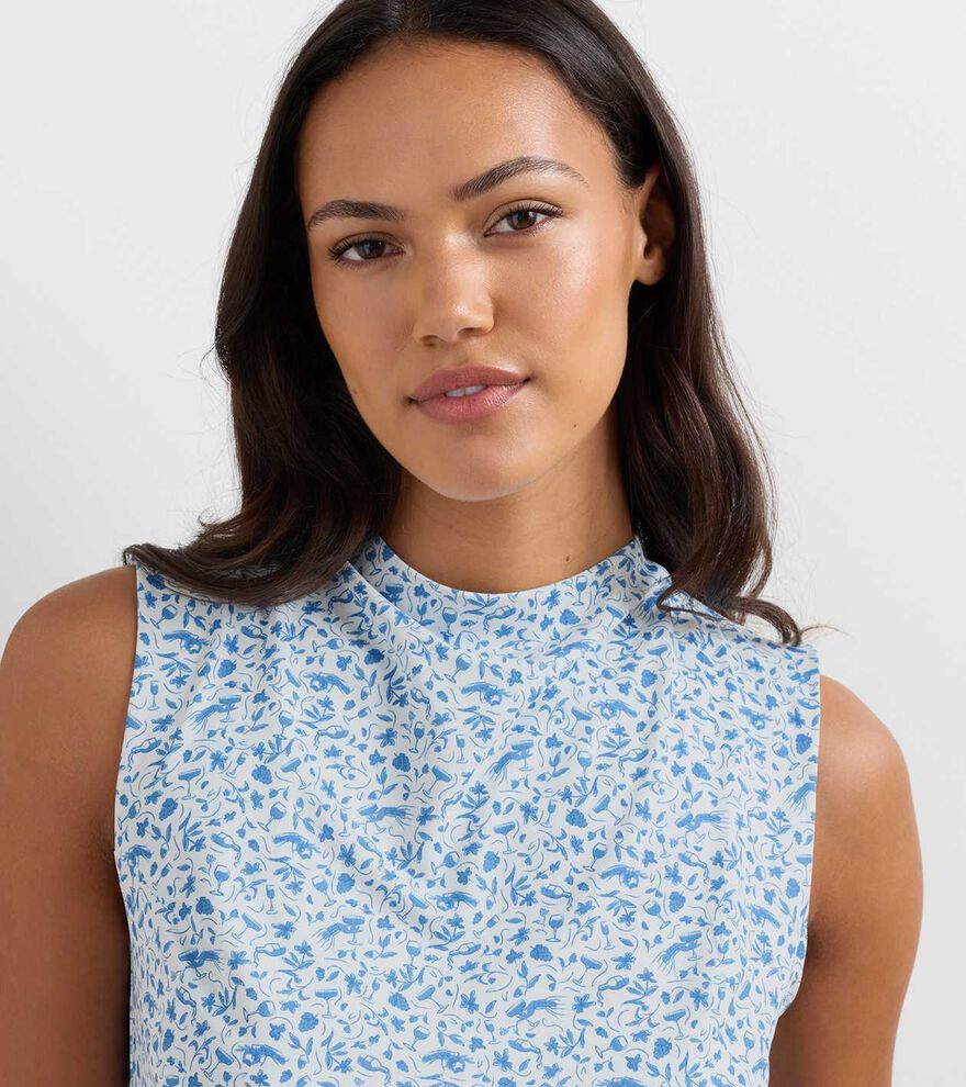 Rachel Vino Flora Ruched Sleeveless Top - Alternate Image 4