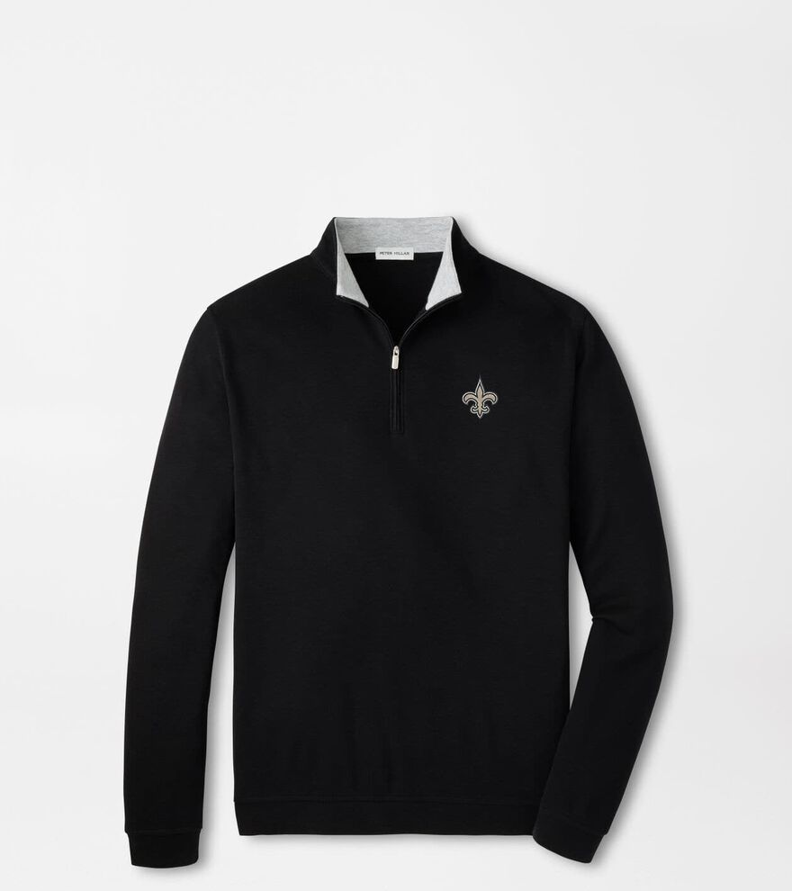 New Orleans Saints Crown Comfort Quarter-Zip Pullover image number 1