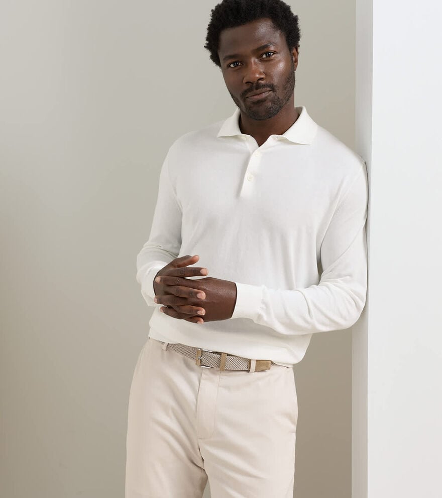 Mariner Sea Island Cotton Sweater Polo image number 2