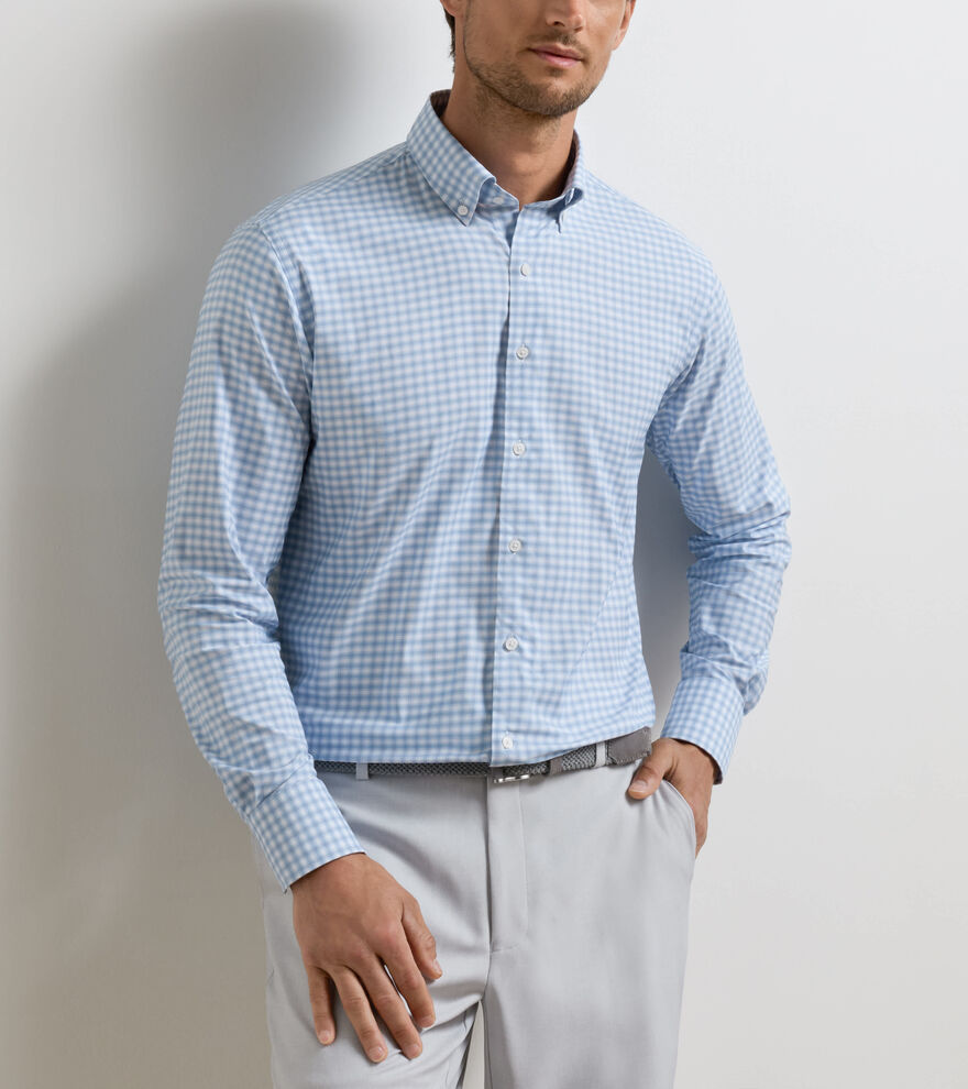 Lewis Performance Twill Sport Shirt - Alternate Image 4