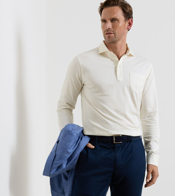 Landon Long-Sleeve Polo - Alternate Image 1