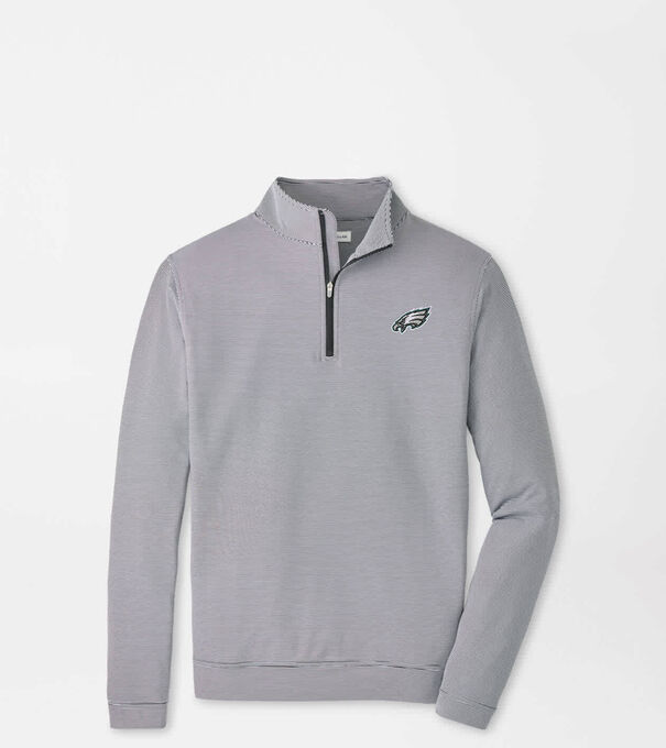 Philadelphia Eagles Perth Sugar Stripe Performance Quarter-Zip