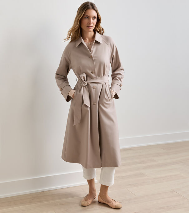 Brigitte Stretch Twill Trench Coat