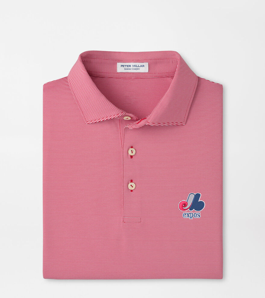 Cooperstown Montreal Expos Jubilee Stripe Performance Polo image number 1
