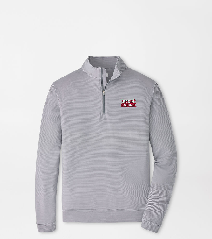 Louisiana at Lafayette Perth Sugar Stripe Performance Quarter-Zip image number 1