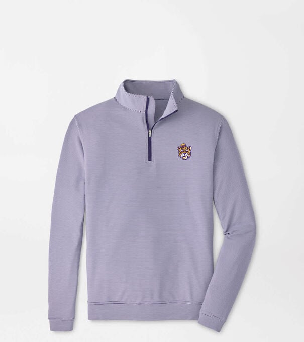 LSU Vault Perth Sugar Stripe Performance Quarter-Zip