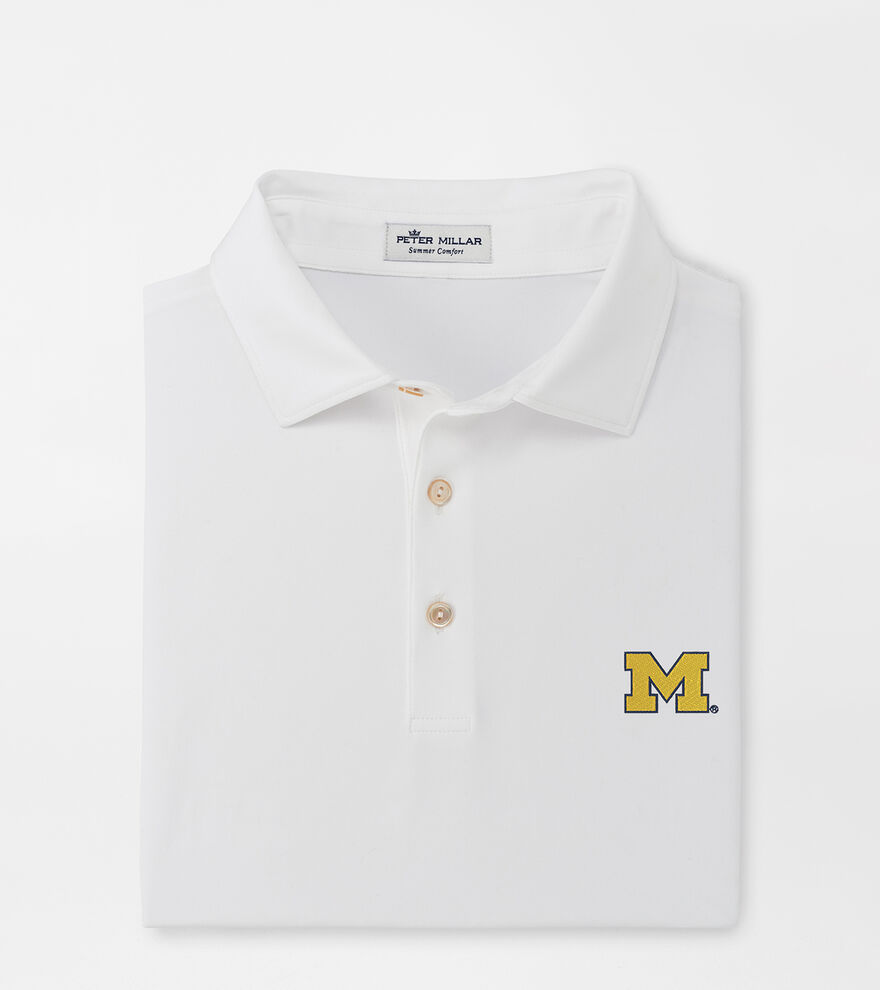 Michigan Solid Performance Jersey Polo (Sean Self Collar) image number 1