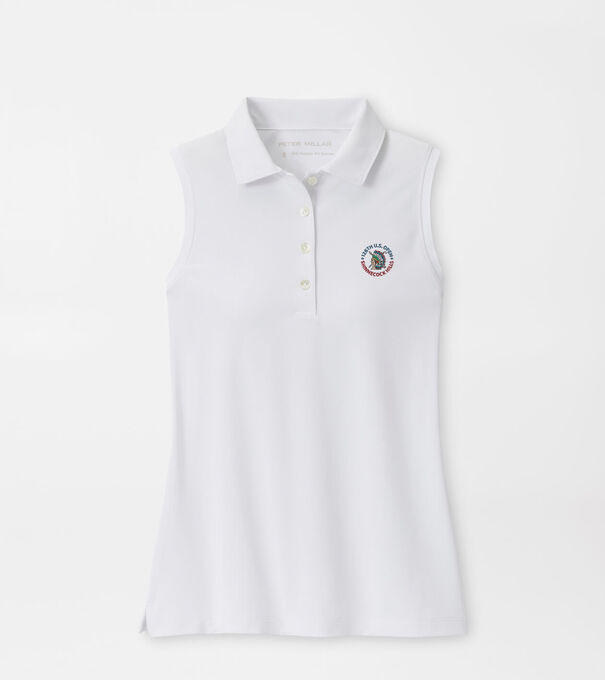 126th U.S. Open Women's Banded Sport Mesh Sleeveless Button Polo