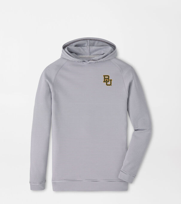 Baylor Pine Youth Sugar Stripe Performance Hoodie
