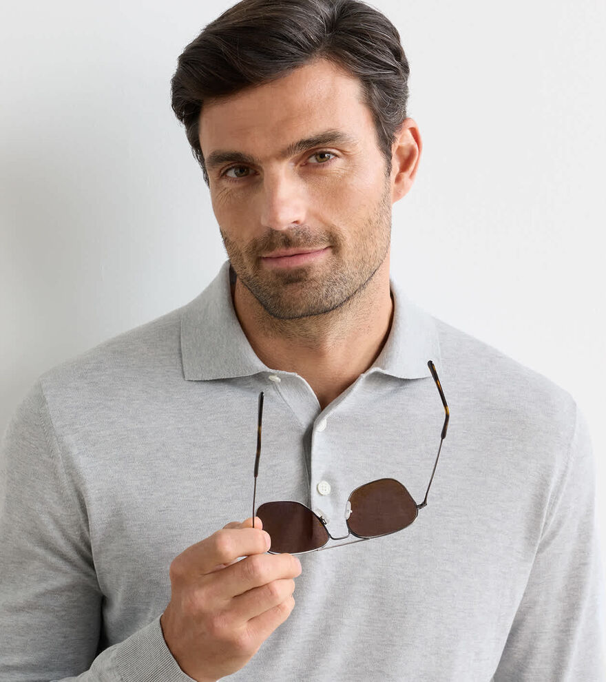 Mariner Sea Island Cotton Sweater Polo image number 4