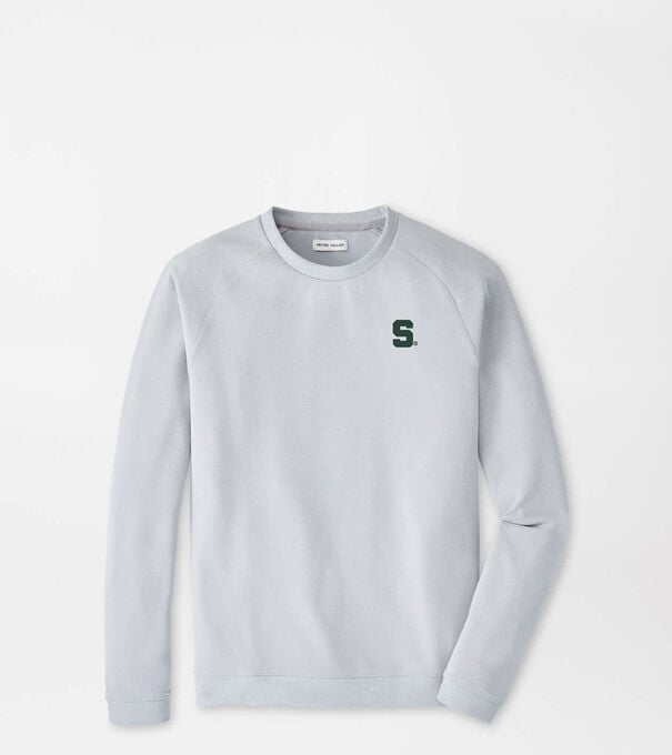 Michigan State Cradle Piqu&eacute; Performance Crewneck