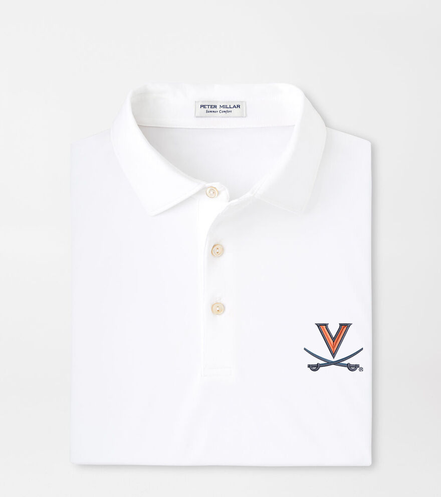 Virginia Solid Performance Jersey Polo image number 1