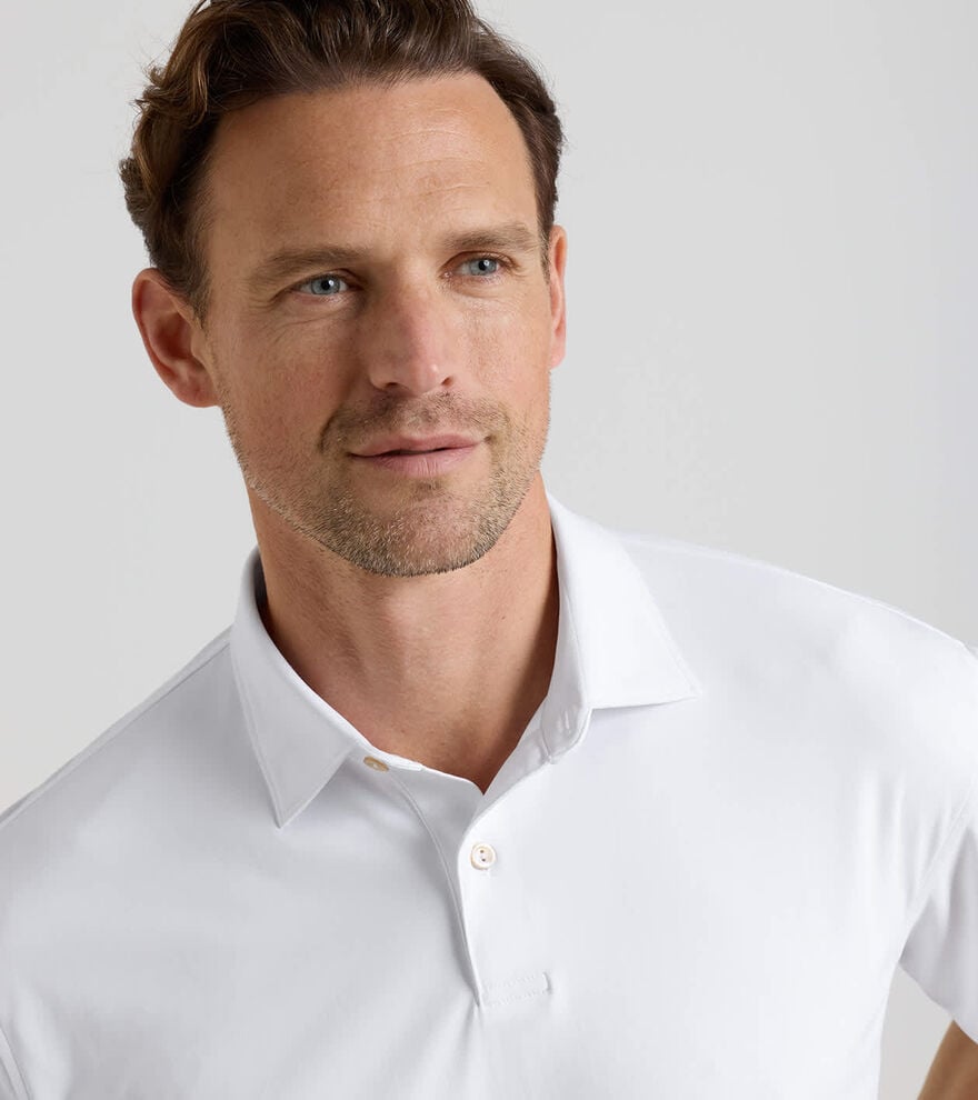 Featherweight M&eacute;lange Performance Polo - Alternate Image 3