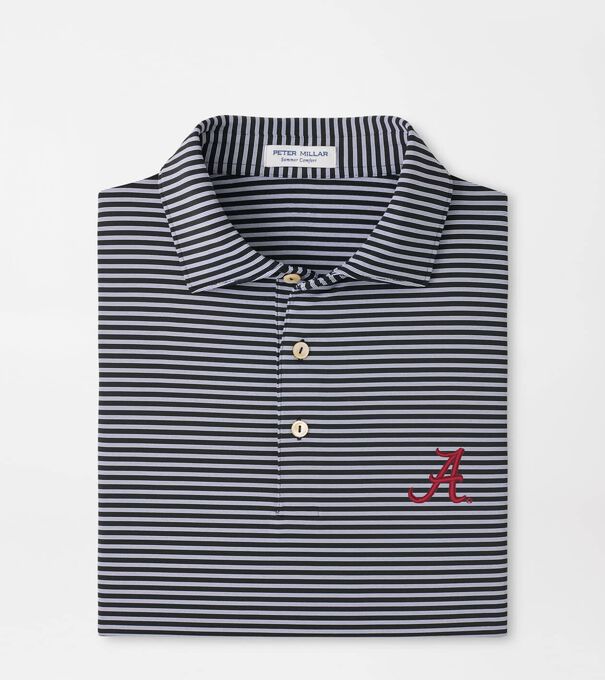 Alabama Tiebreaker Performance Jersey Stripe Polo