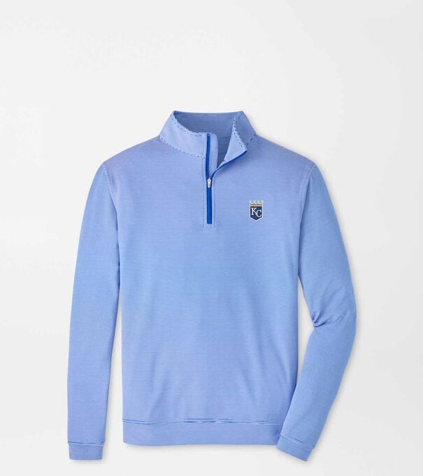 Cooperstown Kansas City Royals Perth Sugar Stripe Performance Quarter-Zip