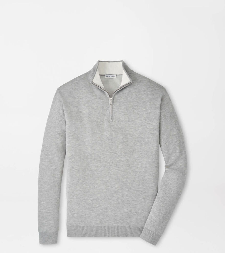 Coolspun Lite Cotton Quarter-Zip Sweater image number 1