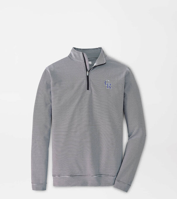 Colorado Rockies Perth Sugar Stripe Performance Quarter-Zip