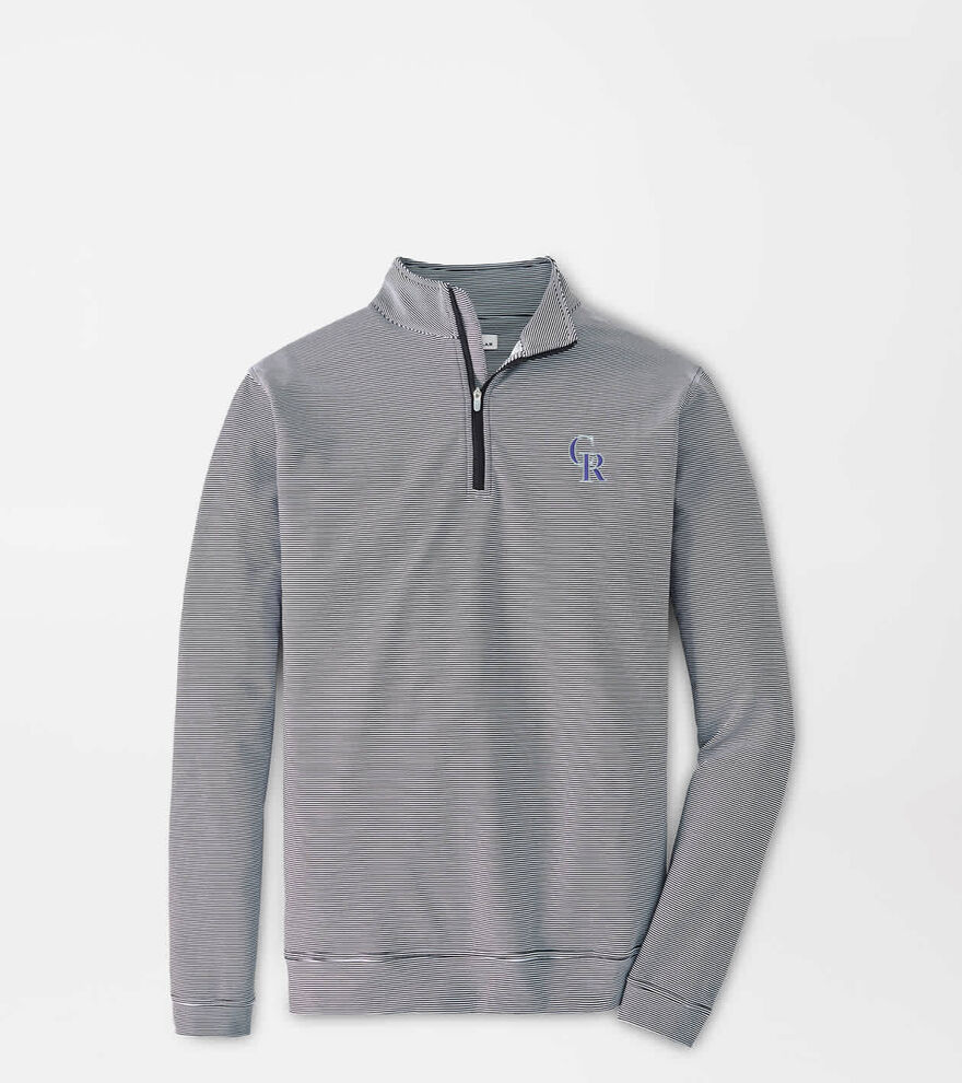 Colorado Rockies Perth Sugar Stripe Performance Quarter-Zip image number 1
