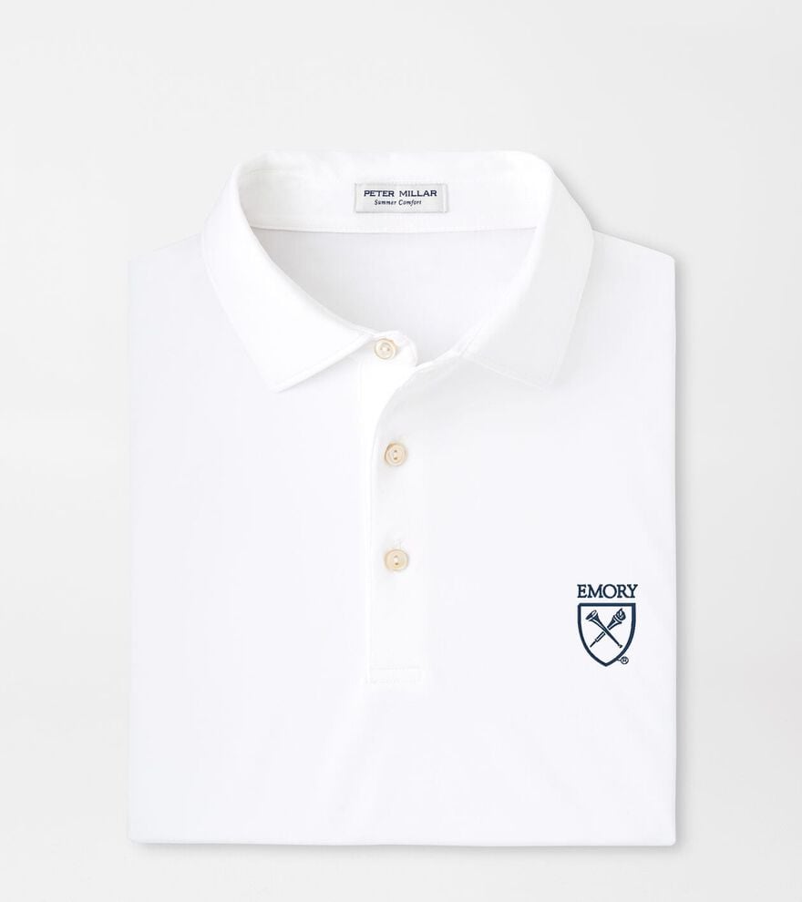 Emory Solid Performance Jersey Polo